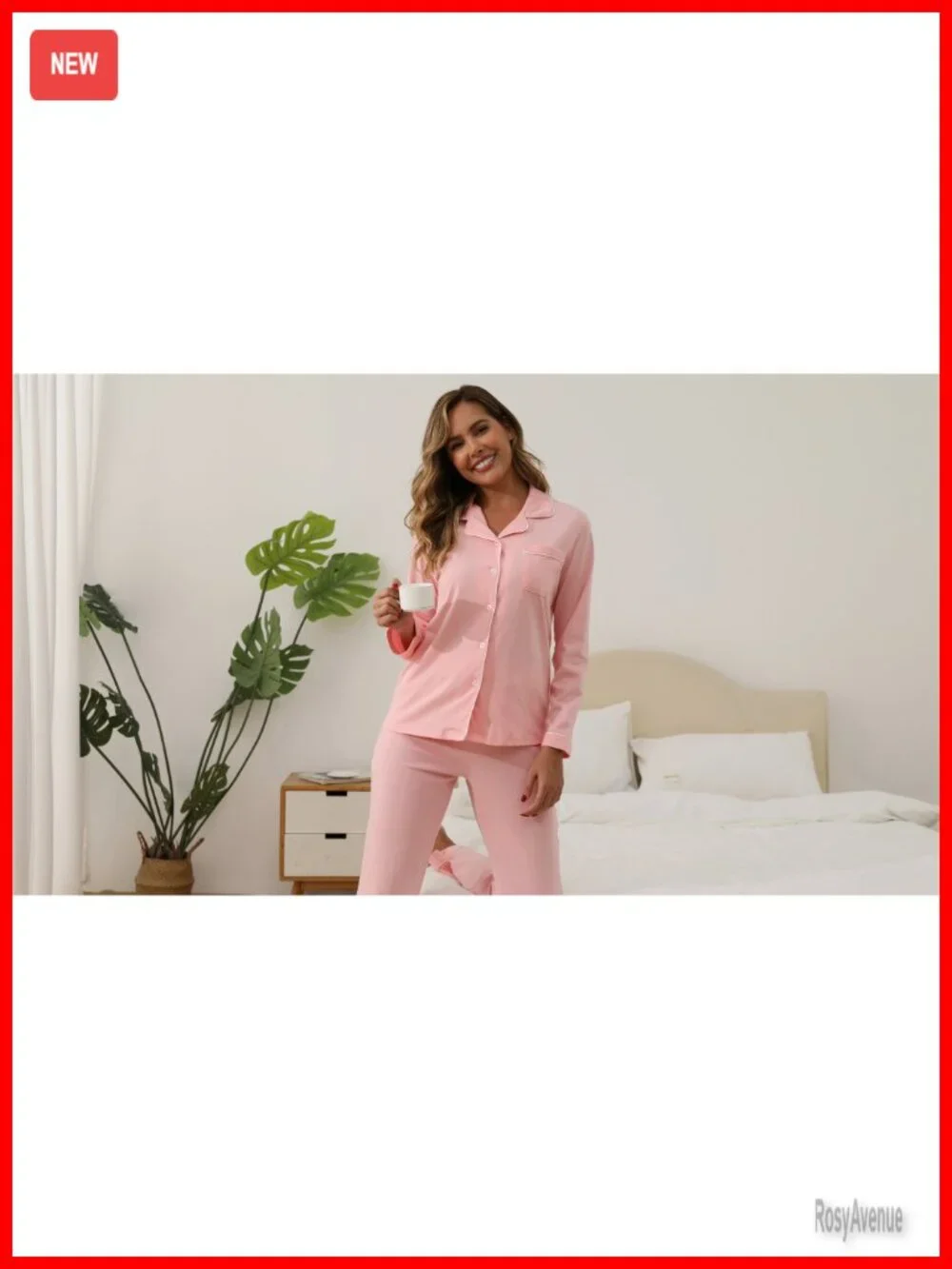 100% Cotton Pajama Sets for Women 2 Piece Long Sleeve Button Down Pjs Soft